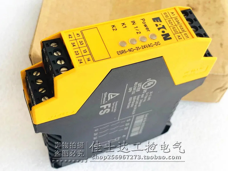 오리지널 ETN 이튼 안전 릴레이 ESR5-NO-31-24VAC-DC 24VAC/DC 포장