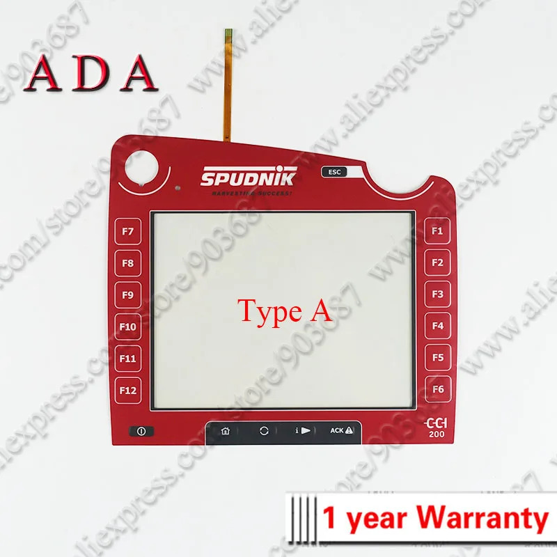 터치 스크린 패널 유리 디지타이저 SPUDNIK CCI 200 DM180916 NTS F310708-15 Rev 0 F50096 보호 필름 포함