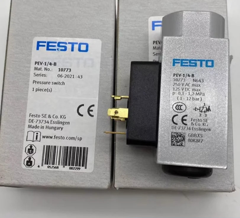 FESTO 신 10773-PEV-1/4-B 175250-PEV-1/4-B-OD 192488-PEV-1/4-B-M12 161760-PEV-1/4-SC-OD 150261-VPEV-1