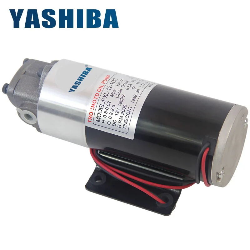 YASHIBA 트로코트 오일 펌프 모델 PXL-12-1DC DC12V AMPS 6.5A 1.0MPA 3.0L/min