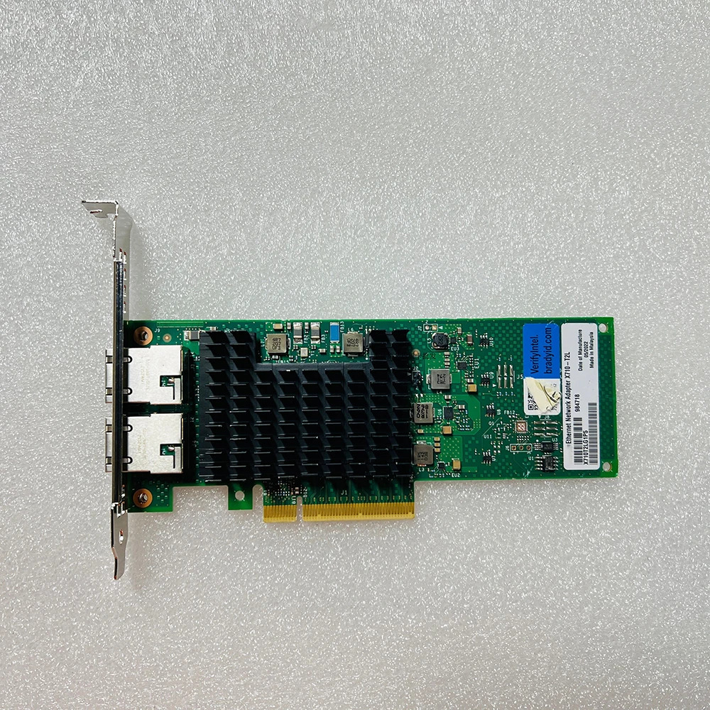 intel호환 X710-T2L 듀얼 포트기가비트 이더넷 카드 2.5G/10G X710-T2LG1P5용