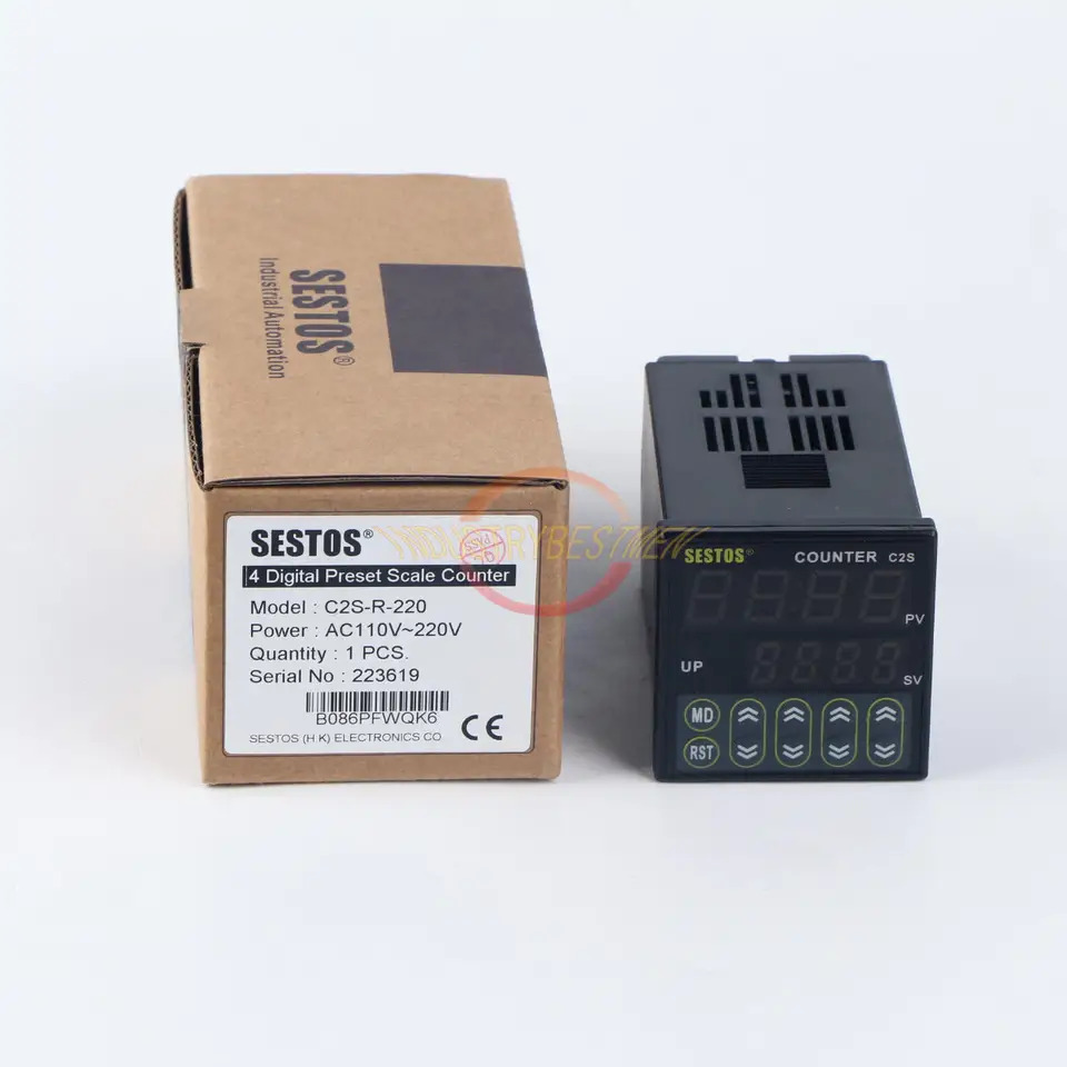 SESTOS C2S-R-220 AC100-240V 4 자리 프리셋 값 카운터신