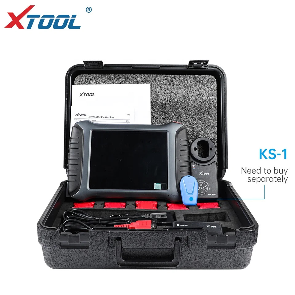 XTOOL X100 PAD3 자동 키 프로그래머 KC100 KS-1 엘리트 진단 프로그래밍 도구