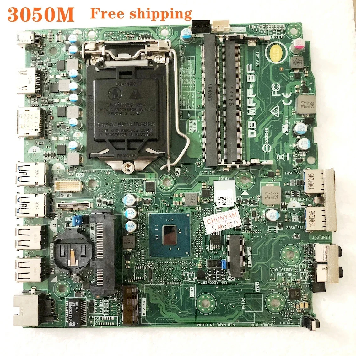 DELL Optipiex 3050 마이크로 마더보드 D8-MFF-BF CN-0JP3NX JP3NX 0JP3NX 메인보드 완전 작동 리퍼