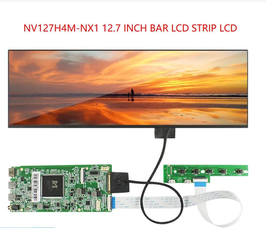 NV127H4M-NX1 LCD 디스플레이 해상도 2880x864 IPS 바 보조 슈퍼마켓 롱 스트립 패널 12.7 인치
