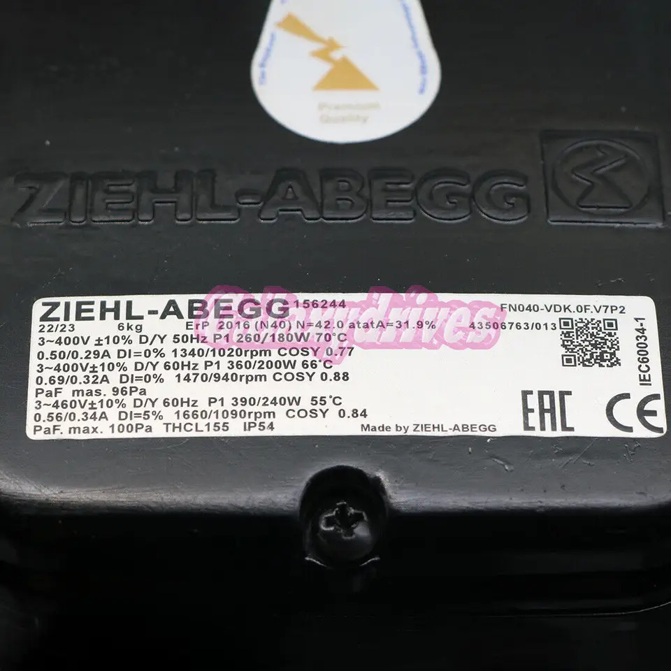 Ziehl-Abegg FN040-VDK.0F.V7P2 축 냉각팬 신