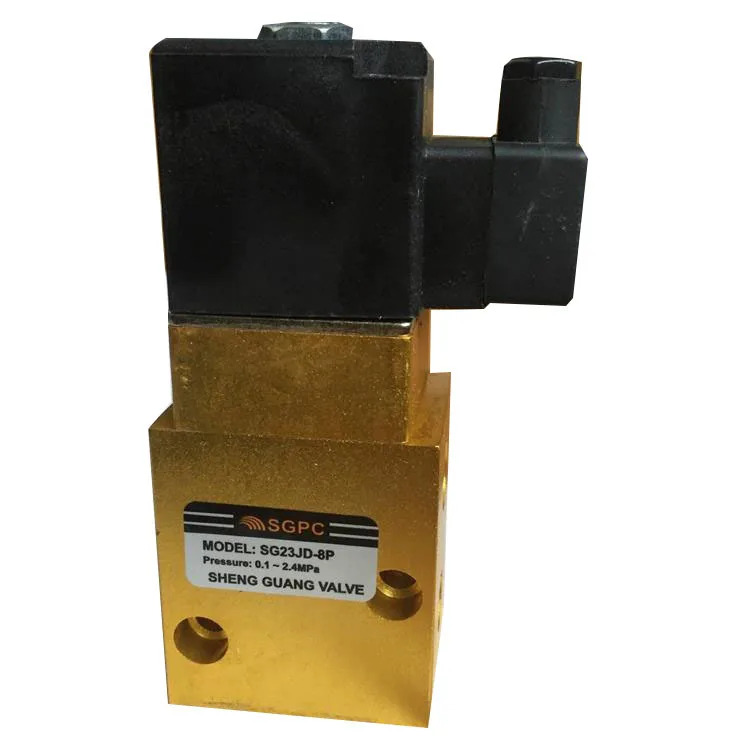 SGPC 공압 솔레노이드 밸브 모델 SG23JD-08P SG23JD-15P SG23JD-15P2 압력 0.1-2.4MPa SHENG GUANG AC220V DC24V