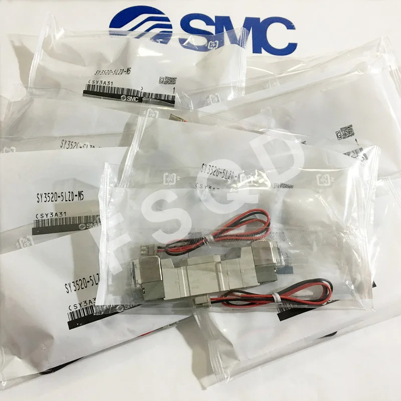 SY3520-4LZD/4LZ/4LZE/4LD/4L-C4/C6/M5 SMC 솔레노이드 밸브 전자기 공압 부품 에어 도구 SY3000 시리즈