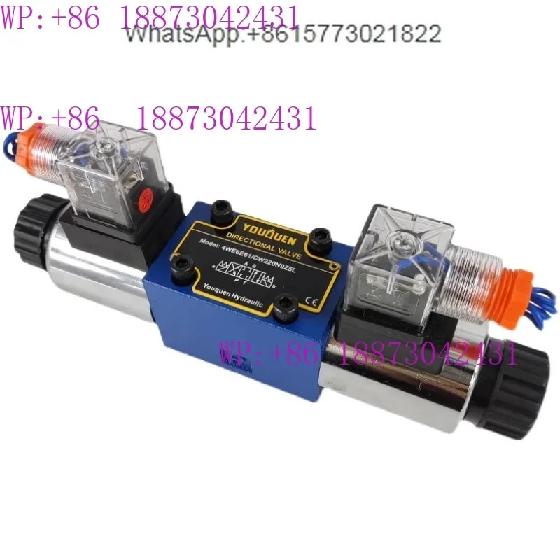 유압 고압 양방향 전자기 방향 밸브 4WE6E DFGHJ DC24V 레크스로스 3위치 4방향 AC220