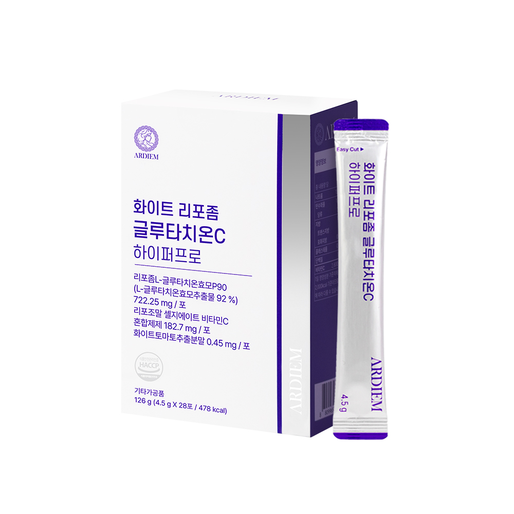 아르디엠 화이트 리포좀 글루타치온C 하이퍼프로 63g 28포, 1개 - 상품 이미지