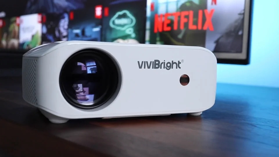 Vivibright F10 Hd Led 스마트 미니 전화 무선 WiFi 4K 미러링 프로젝터