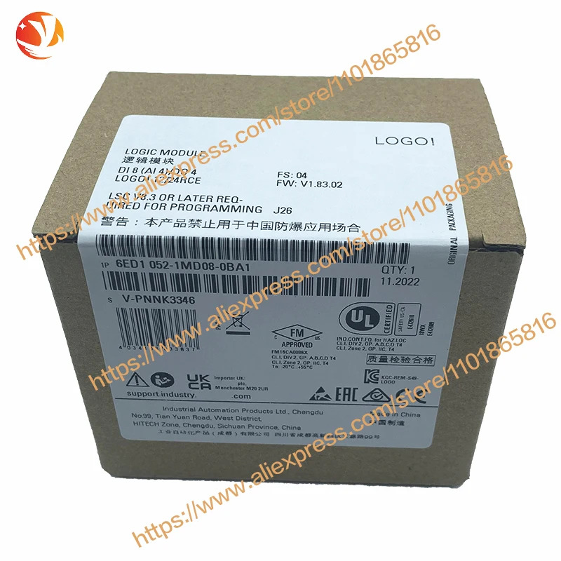 디스플레이 모듈 6ED1052-1MD08-0BA2 로고 12/24RCE 12/24V DC/RELAY 8 DI 4AI PLC 신