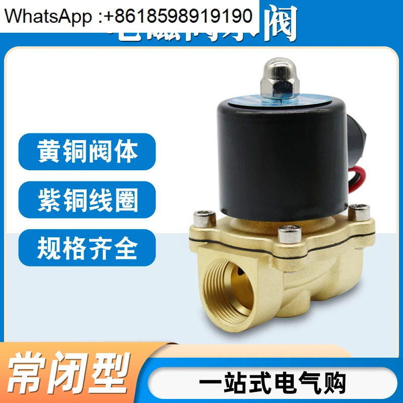 상시 닫힘 솔레노이드 워터 밸브 2w - 160-15/2 w 025 08 제어 4분 6분 1인치 220V