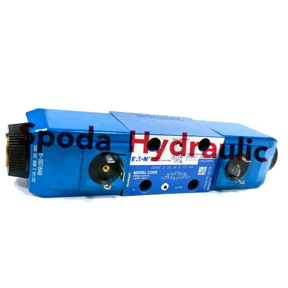 529760 Vickers 유압 솔레노이드 밸브 DG4V-3-2C-M-U-H7-60 DG4V32CMUH760