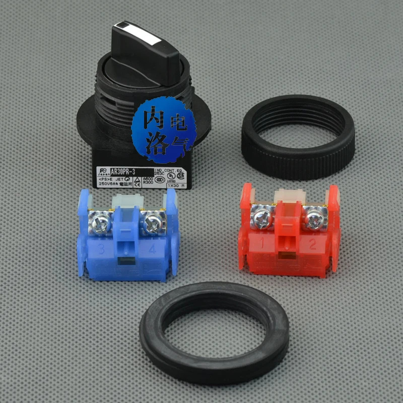 SA 일본 후지 세그먼트 선택기 스위치 30mm 3 자동 재설정 블랙 AR30PR-1 AR30PR-2 0102 11 22 20 -10개