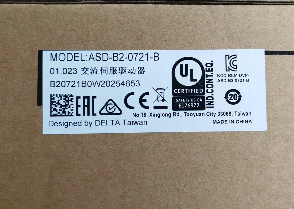 ASD-B2-0421-B ASD-B2-0721-B 델타 B 시리즈 서보 컨트롤러 신