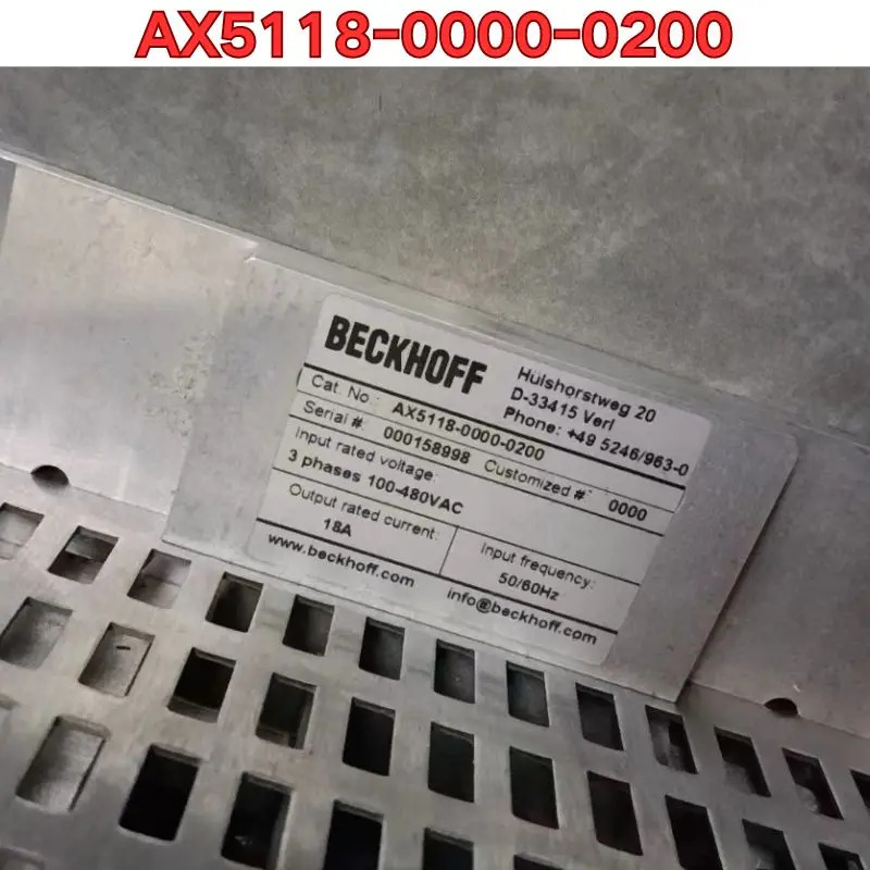 리퍼 AX5118-0000-0200 서보 드라이브작동 상태