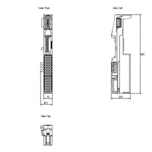 6ES7193-6BP20-0DA0 기본 유닛 BU15-P16 A10 2D A0플매트 카펫 러그터미널