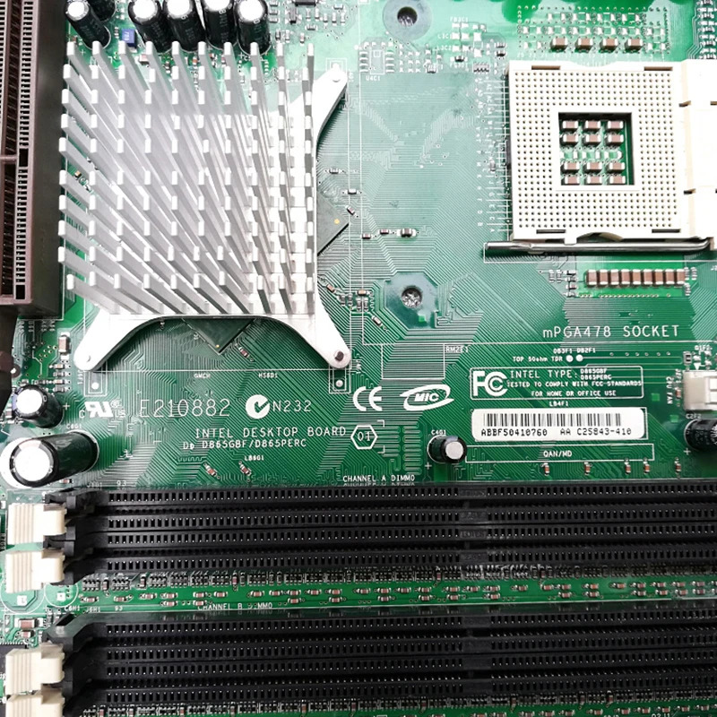 intel호환 D865GBF D865PERC E산업제어 보드 마더보드 210882 865G 6xPCI 통합 그래픽 사운드 카드