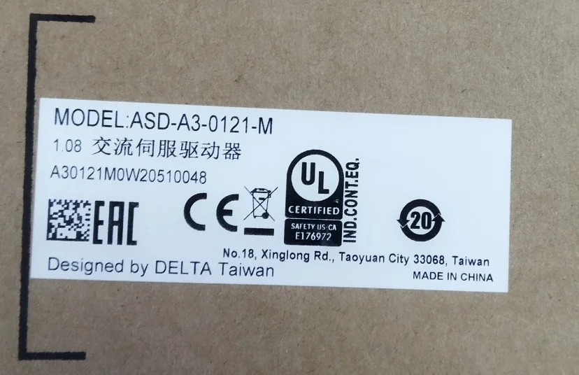 ASD-A3-0121-M 델타 서보 A3 시리즈 오리지널 뉴 포장