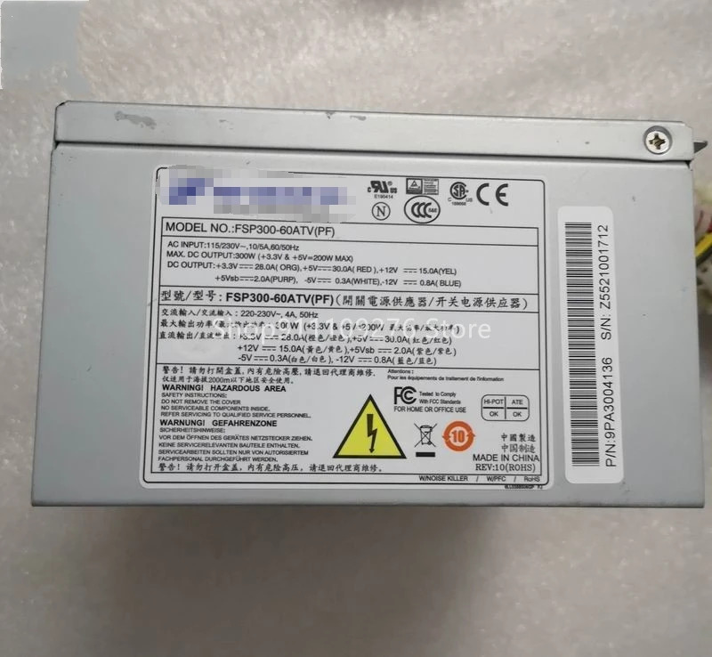 Advantech 산업제어 기계FSP300-60ATV 전원공급장치 FSP300-60ATVPF 300W