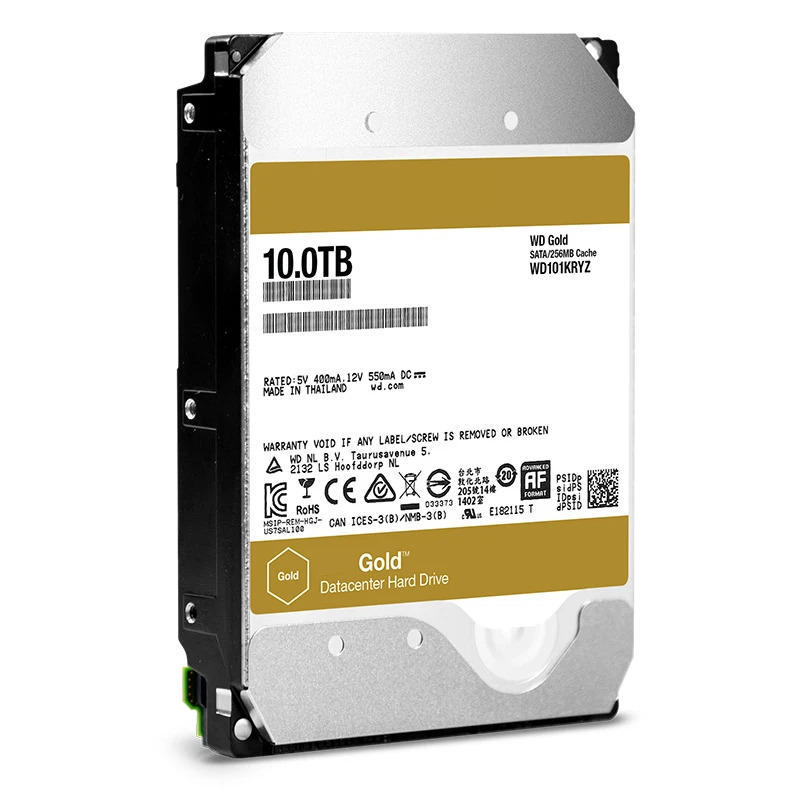 WD101KRYZ 내부 HDD WD 골드 10TB 3.5 인치 SATA 6 Gb/s 256MB 7200RPM 신