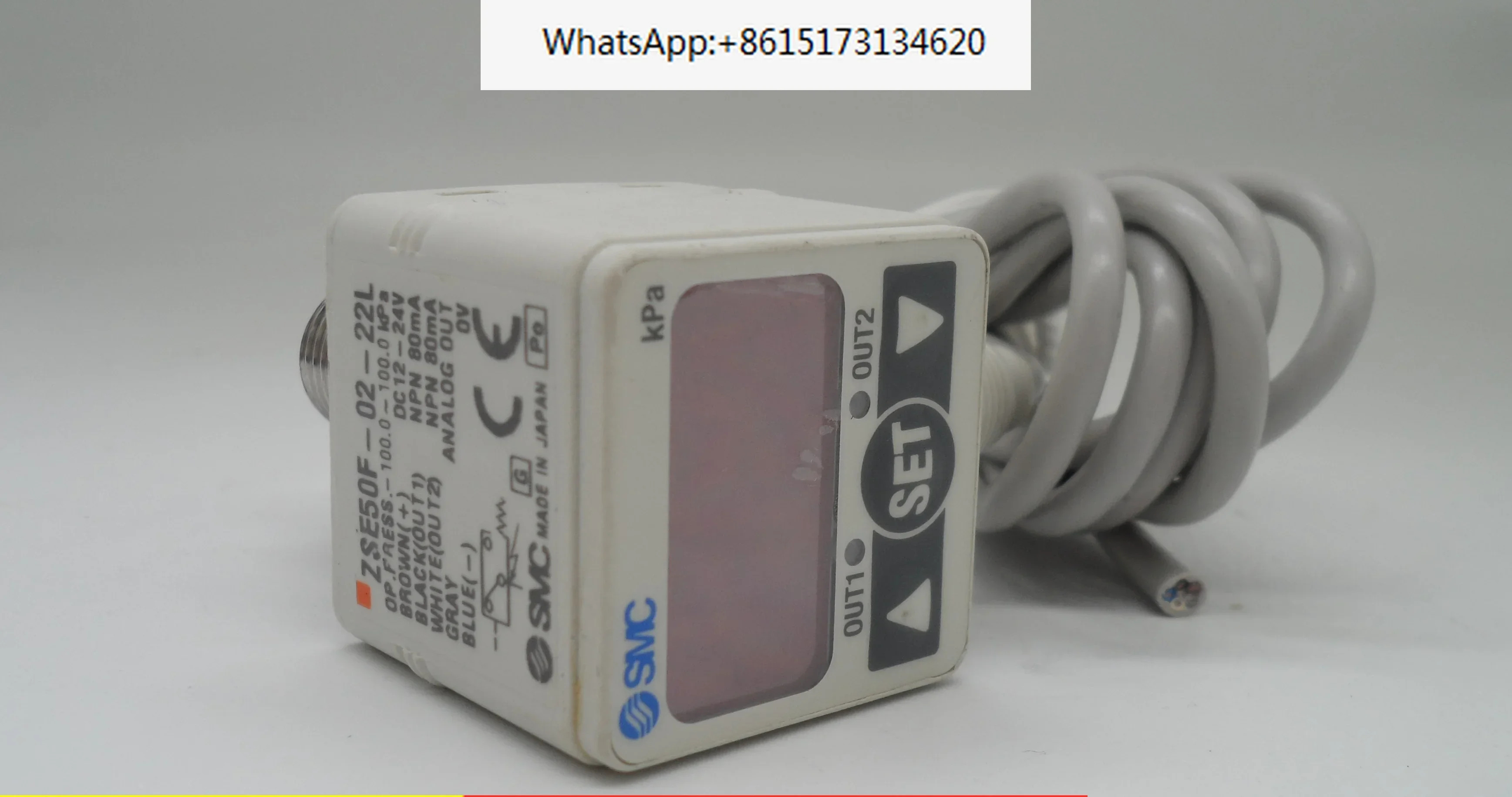 SMC 디지털 디스플레이 압력 스위치 게이지 ZSE50F-02-22L 센서신