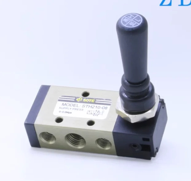 모델 STH210-08 SOTE 공압 핸드 플레이트 밸브 STH310-10 STH230-08 STH410-15 공급 프레스 0-0.8Mpa 신규