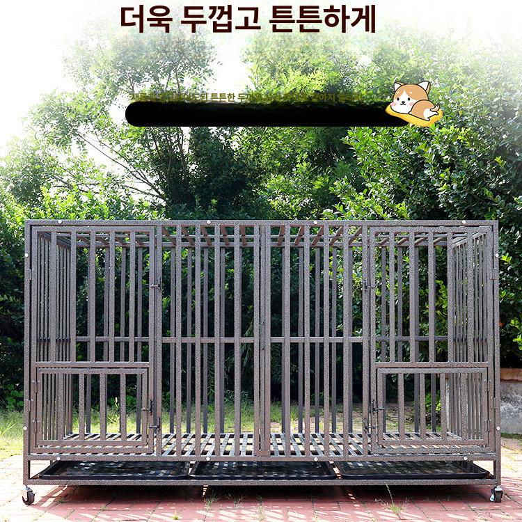 철제 견사 펜스 이동식 격리장 안전 애견 케이지 애완동물 야외집 강아지집 철창 - 상세 이미지 3