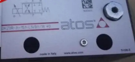 ATOS 솔레노이드 밸브 이탈리아산 유압 비례 DKZOR-A-151-L5/BY/18 40 DKZ0R-A-151-L5/BY/18 18/5000