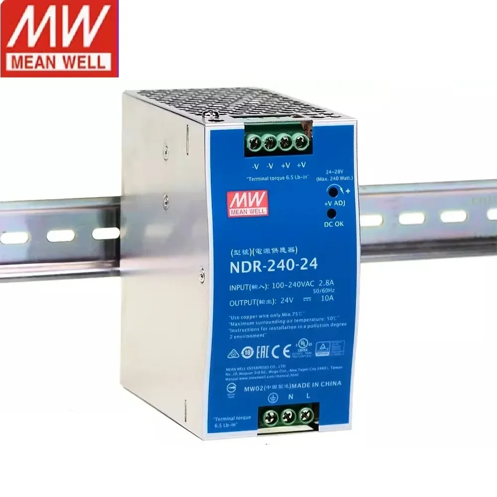 MEAN WELL NDR-240 NDR-240-24 NDR-240-48 240W 단일 출력 산업DIN 레일 시리즈