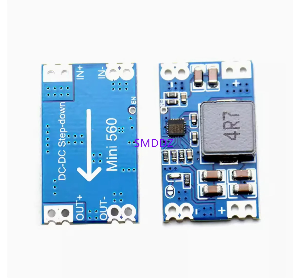 3.3 5V 9V 12V고효율 출력을 갖춘 10pcs / DC-DC mini560 DC 스텝다운 안정화 전원공급장치 모듈