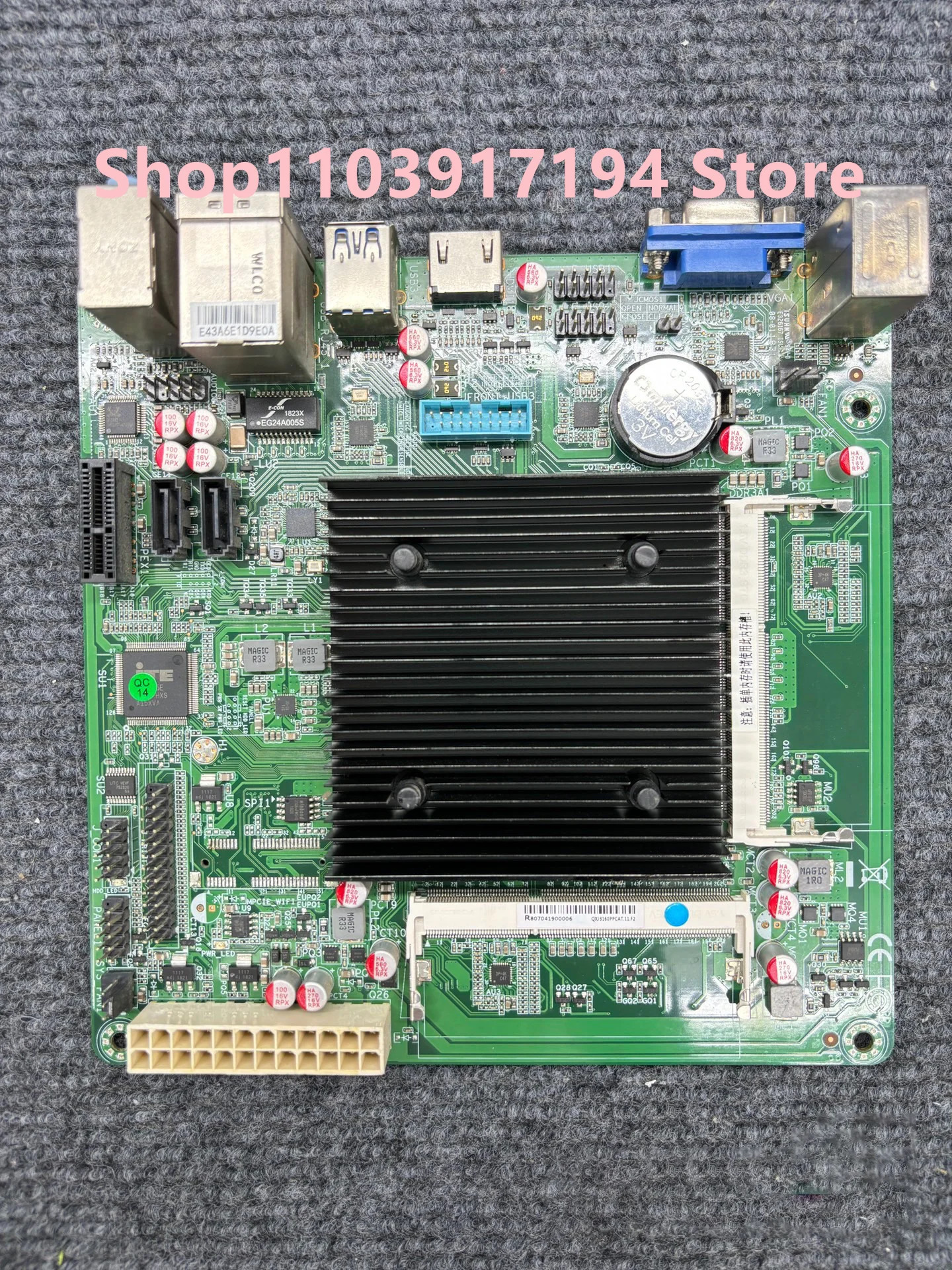 Hedy QX-J3160P-PCAT 기가비트 네트워크 포트 j3160itx