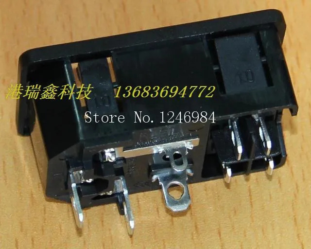 RLEIL AC 전원 콘센트 블랙 트리플 스위치 보험 1.0mm 1.5mm 2.0mm 잭 RL10-1F 레드 그린 블루 옐로우 -- 50p
