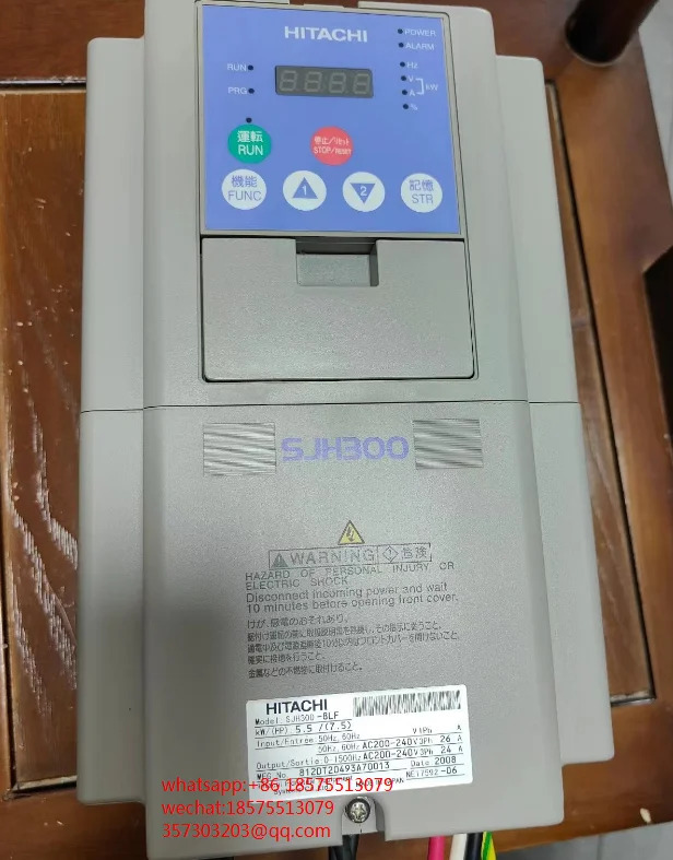 히타치 SJH300-8LF 고주파 인버터 전압 380V 전력 5.5kw 주파수 1500Hz