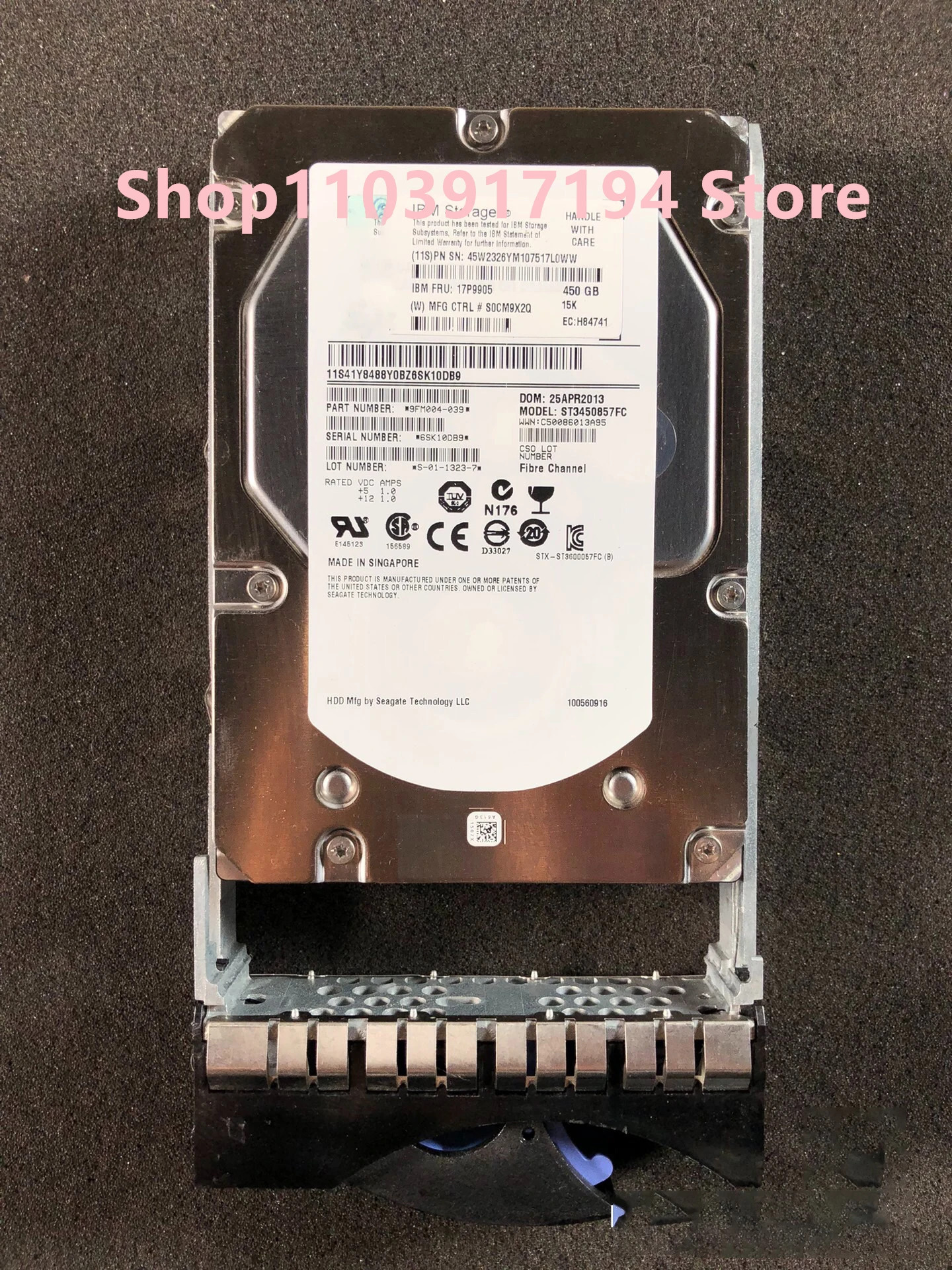 하드 IBM 45W2326 17P9905 450G 15K FC 3.5 DS8000 DS6000
