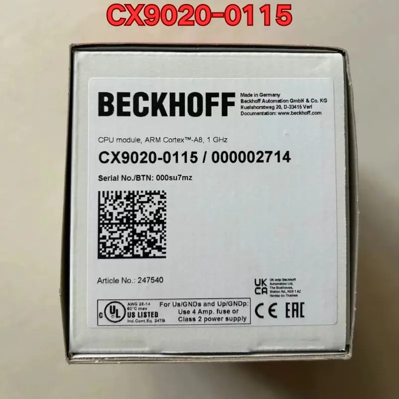 Beckhoff 모듈 CX9020-0115 리퍼브 기계 신