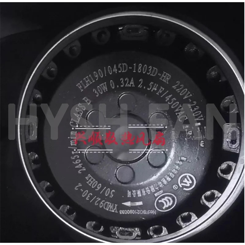 외부 로터 냉각팬 작동 FLH190/045D-1803D-HR 오리지널 230V 커패시턴스 신