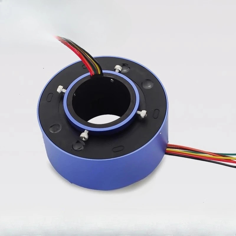 구멍 전기 슬립 링을 통해 50mm6 채널 10A 축 수집기 전도성