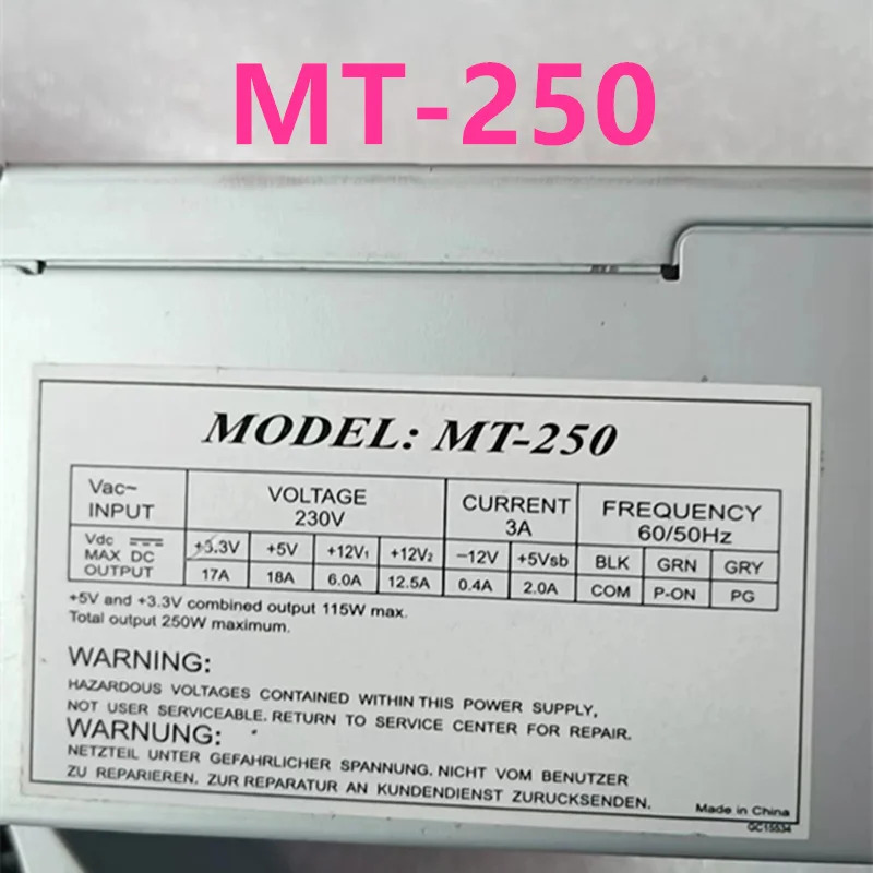 CWT 250W 전원공급장치 DSI250P MT-250새 원본 PSU