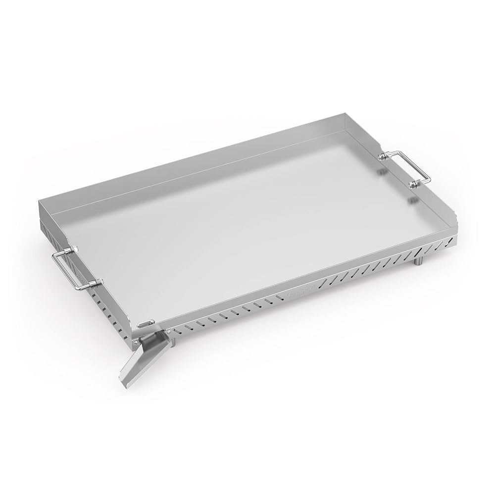 캠프 셰프 4 버너 그릴용 스탠브로일 스테인리스 스틸 플랫 탑 그릴, FTG600, FTG900PG, FTG600P 대체품, 조리 크기 28인치 x 17인치 - 상품 이미지
