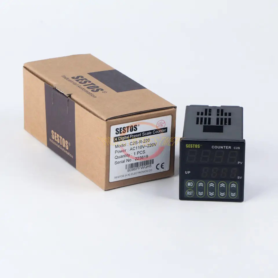 SESTOS C2S-R-220 AC100-240V 4 자리 프리셋 값 카운터신
