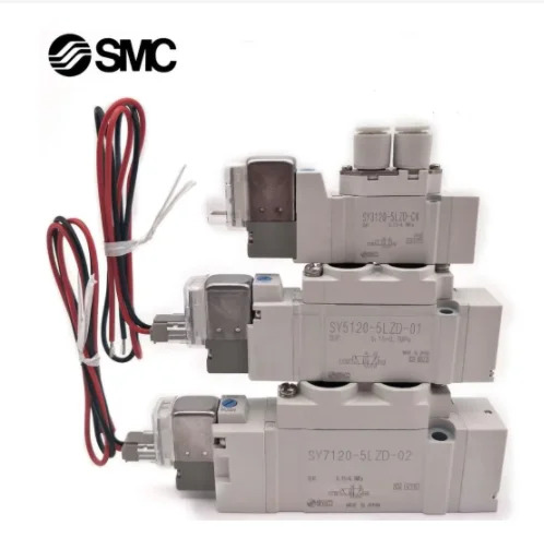 SMC 공압 솔레노이드 밸브 SY5120-5LZD-01 SY3120-5LZD-C4 SY7120-5LZD-02
