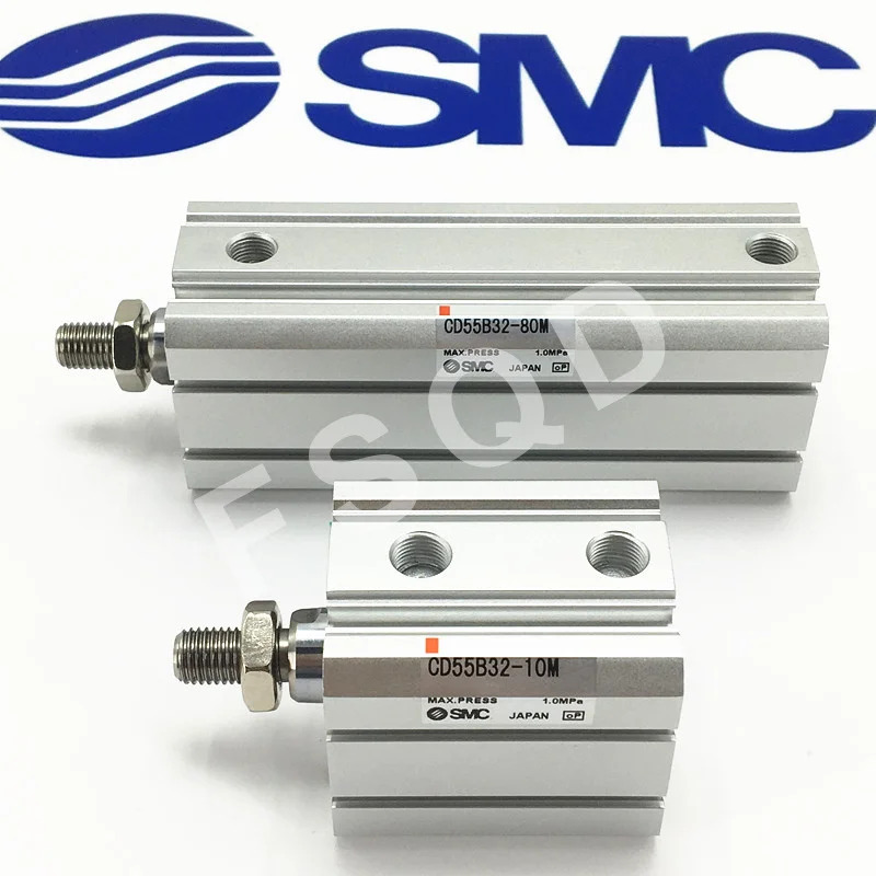 CD55B40-60M CD55B40-80M CD55B40-100M CD55B40-125M CD55B40-150M SMC 컴팩트 실린더 복동 편로드 관통 구멍 CD55B