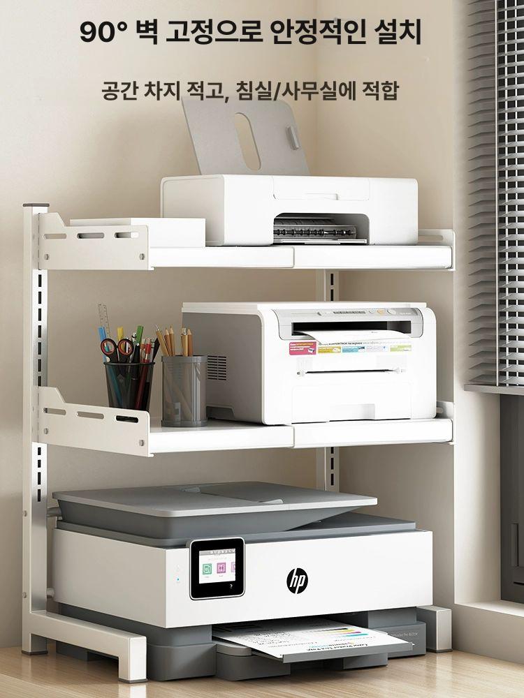 사무실 거치대 높이 모니터 스탠드 선반 고정 탁상용 신축형 튼튼한 집게형 업무 - 상세 이미지 3