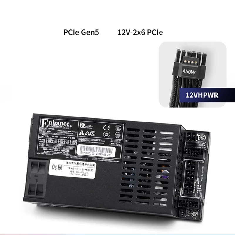 ENHANCE FLEX ITX 소형 1U K39 500W 600W ENP-7660L ENP-7650L ENP 7660L 7650L 새 원본 전원공급장치