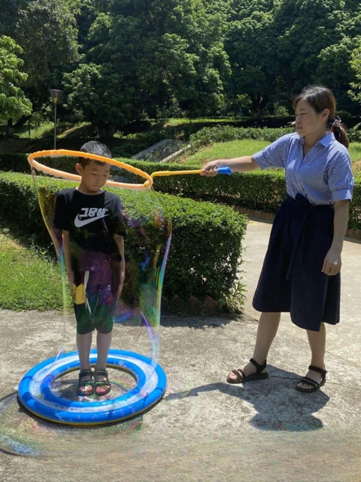 대형 버블머신 실외 버블건 비눗방울 거품건 특수효과 결혼식 분사기 버블메이커 - 상품 이미지