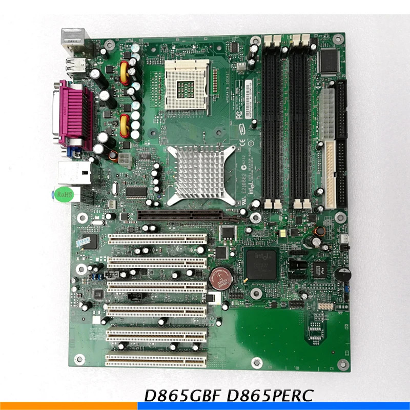 intel호환 D865GBF D865PERC E산업제어 보드 마더보드 210882 865G 6xPCI 통합 그래픽 사운드 카드