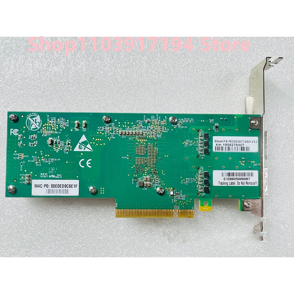 XL710-QDA2 SILICOM PE340G2QI71-QS41 40G 듀얼 포트기가비트 광섬유 네트워크 카드