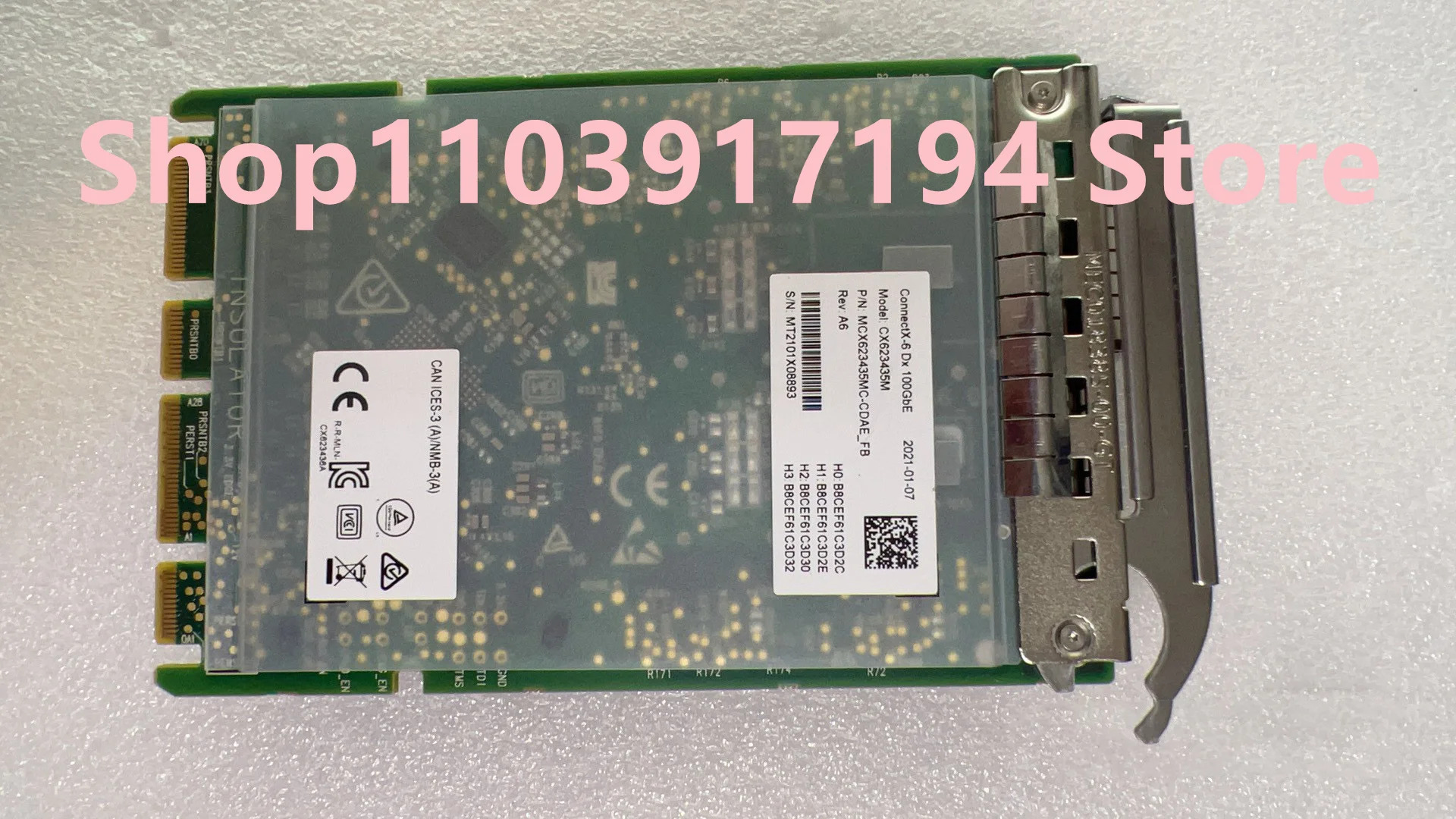 Mellanox CX623435MC-CDAE-FB ConnectX-6 Dx 100GbE OCP3.0 네트워크 카드 CX623435M